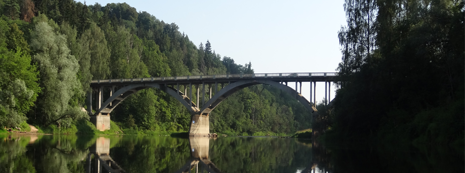 Boat rental Adventures - Sigulda bridge